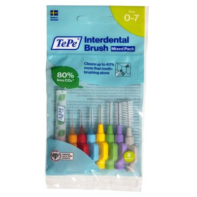 TEPE, dantų šepetėlis tarpdančiams, rinkinys, 8 vnt