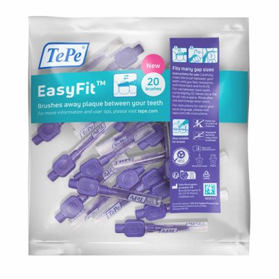 TEPE, EasyFit M/L, tarpdančių šepetėliai, 20 vnt