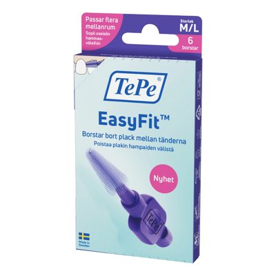 TEPE, EasyFit M/L, tarpdančių šepetėliai, 6 vnt