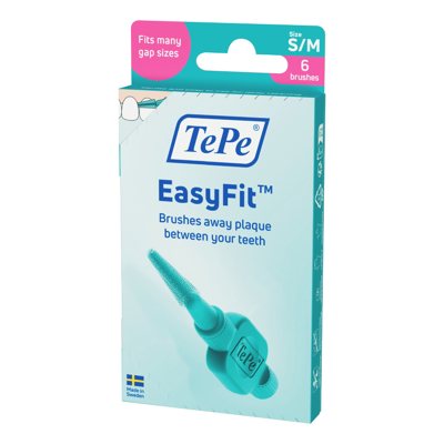 TEPE, EasyFit S/M, tarpdančių šepetėliai, 6 vnt