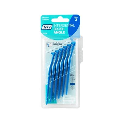 TePe mėlyni tarpdančių šepetėliai Angle, N6, 0.6 mm