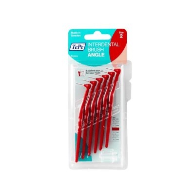 TePe raudoni tarpdančių šepetėliai Angle, N6, 0.5 mm