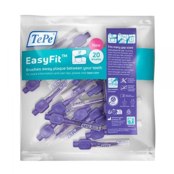 TEPE tarpdančių šepetėliai EASYFIT, M/L, 20 vnt