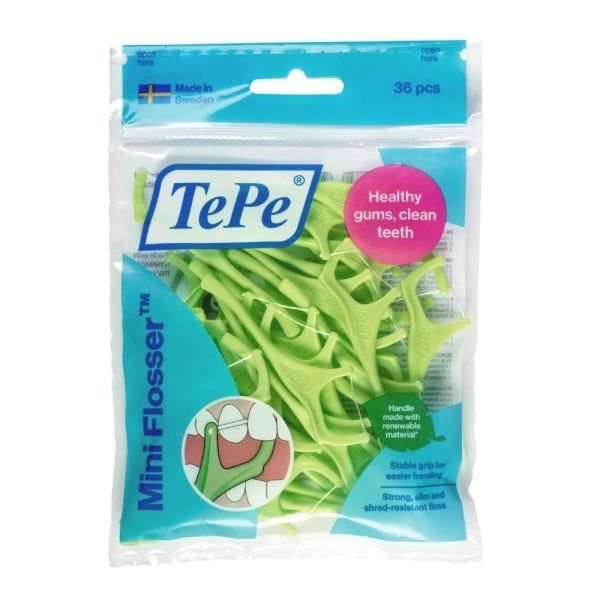 TEPE tarpdančių valikliai MINI FLOSSER, 36 vnt