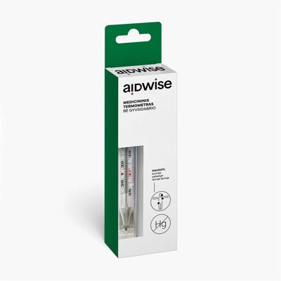 Termometras be gyvsidabrio Aidwise (Wuxi medical instrument factory)