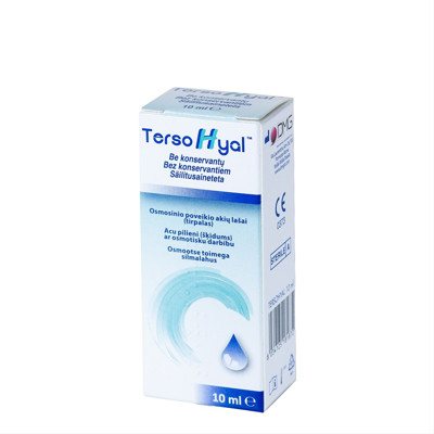 TERSOHYAL, akių lašai, 10 ml