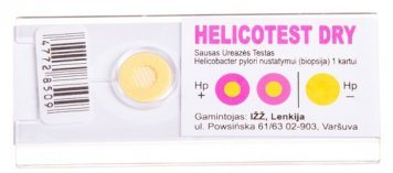 TESTAS H.Pylori nustatymui HELICOTEST dry biopsijai N1