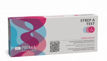 TESTAS Prima STREP A Test-A grupės hemoliz.streptok. N1