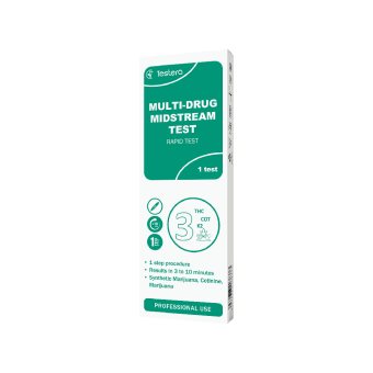 TESTERA 3 narkotinių medžiagų šoninio srauto testas, 1 vnt