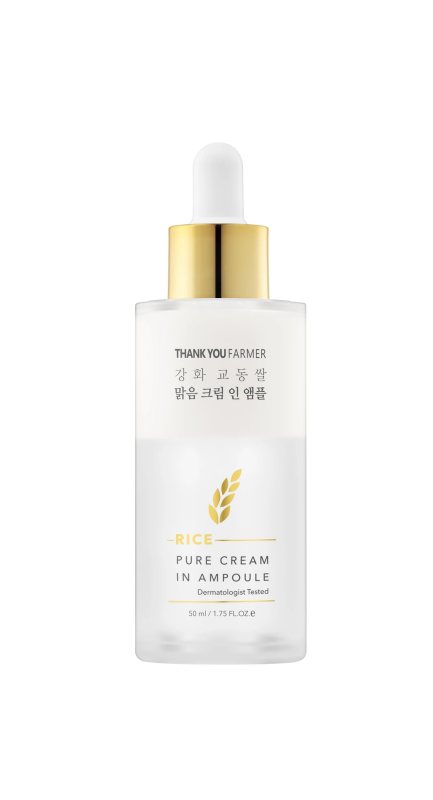 THANK YOU FARMER Rice Pure ampulė ir kremas, 50 ml