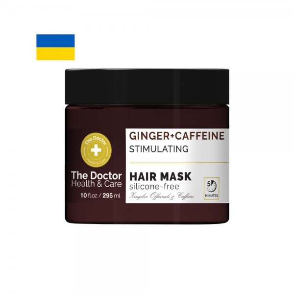 THE DOCTOR plaukų kaukė IMBIERAS + KOFEINAS, 295 ml