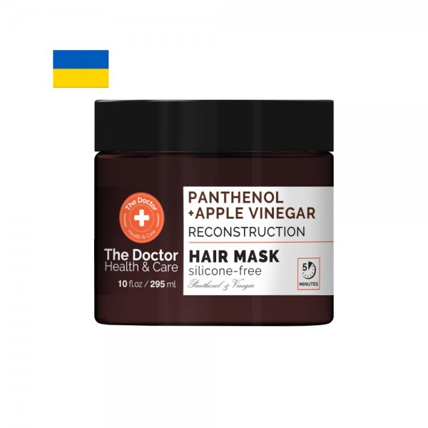 THE DOCTOR plaukų kaukė PANTENOLIS + OBUOLIŲ ACTAS, 295 ml