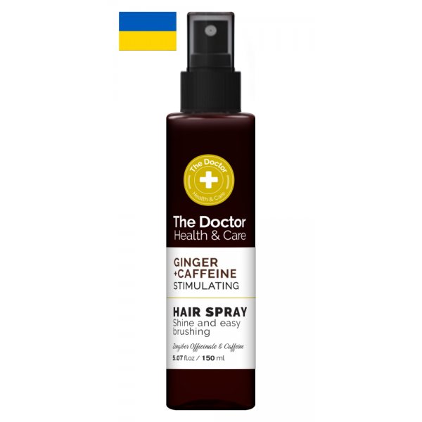 THE DOCTOR plaukų purškiklis IMBIERAS + KOFEINAS, 150 ml