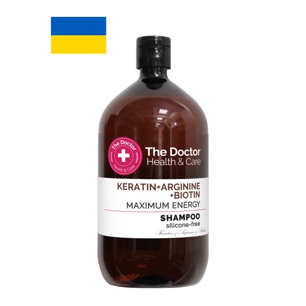 THE DOCTOR šampūnas KERATINAS + ARGININAS + BIOTINAS, 946 ml