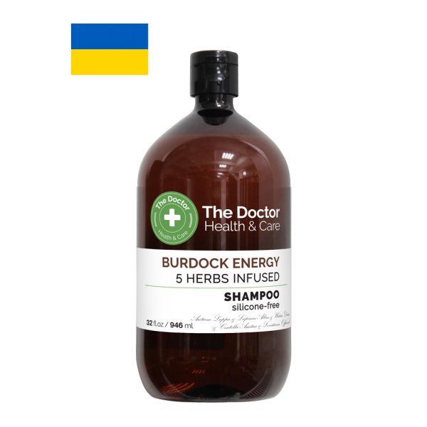THE DOCTOR šampūnas VARNALĖŠOS JĖGA, 5 rūšių žolelės, 946 ml