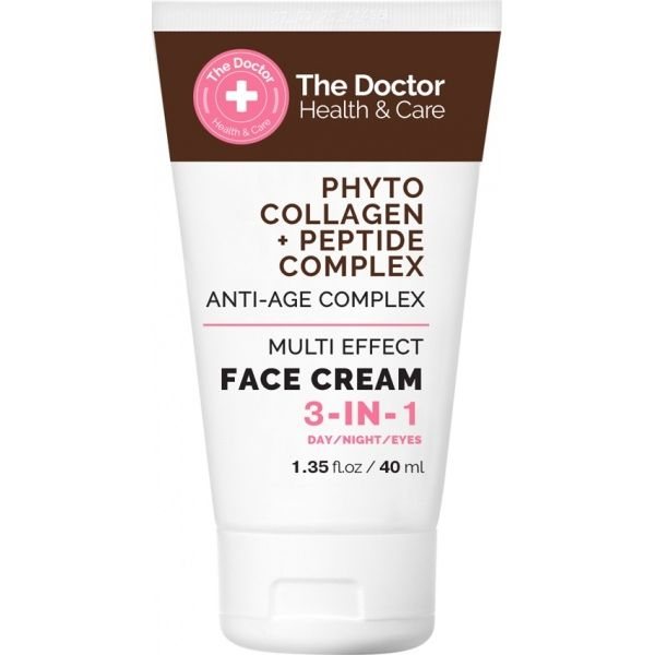 THE DOCTOR veido kremas FITOKOLAGENO IR PEPTIDŲ KOMPLEKSAS 3IN1, 40 ml