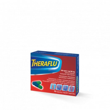 THERAFLU 500 mg/6,1 mg/100 mg kapsulės N16