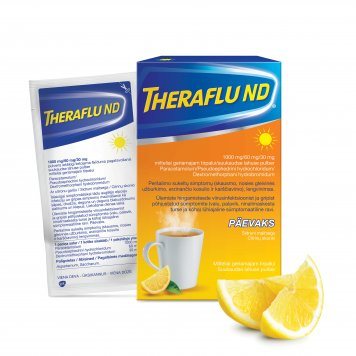 THERAFLU ND 1000 mg/60 mg/30 mg milteliai geriamajam tirpalui N6 (GlaxoSmithKline Cons.Health.)