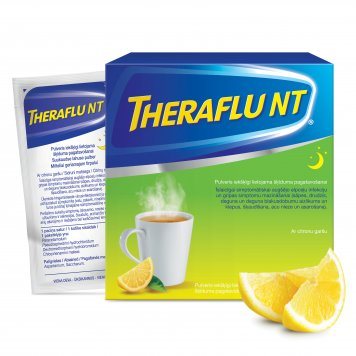 THERAFLU NT 1000 mg/60 mg/30 mg/4 mg milteliai geriamajam tirpalui N10