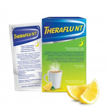 THERAFLU NT 1000 mg/60 mg/30 mg/4 mg milteliai geriamajam tirpalui N6
