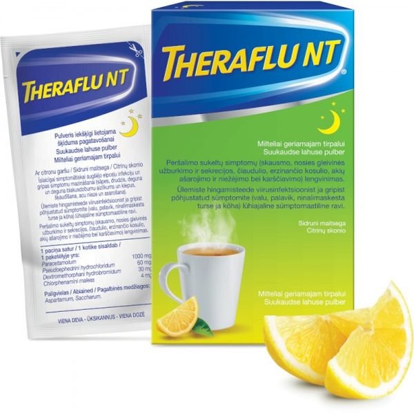 THERAFLU NT milteliai geriamajam tirpalui N6