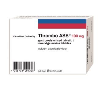 THROMBO ASS 100 mg skrandyje neirios tabletės N100