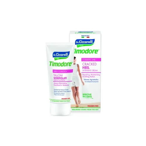 TIMODORE trūkinėjančių pėdų kremas su UREA, 75 ml