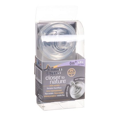 TOMMEE TIPPEE EASI-VENT, kintamos srovės žindukai, 2 vnt