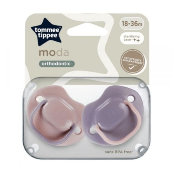 TOMMEE TIPPEE ortodontinis čiulptukas MODA, 18–36 mėn., 2 vnt