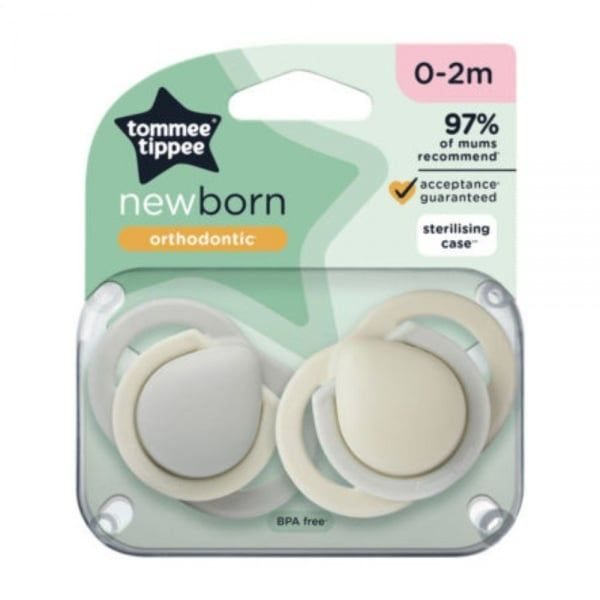 TOMMEE TIPPEE silikoniniai čiulptukai CLOSER TO NATURE, 0–2 mėn., 2 vnt