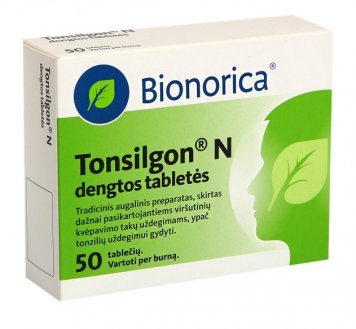 TONSILGON N dengtos tabletės N50