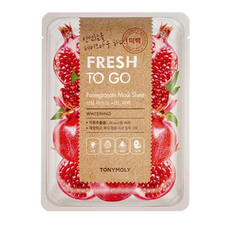 TONYMOLY Fresh To Go kaukė veidui lakštinė su granatais, Vnt, 25 g