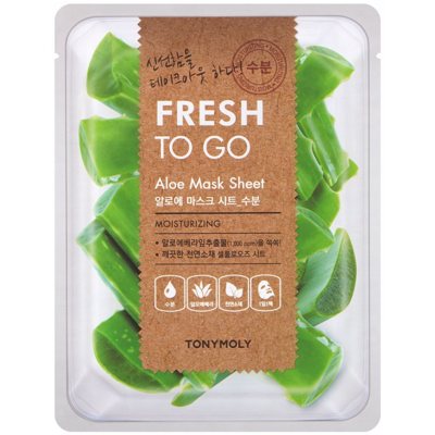 TONYMOLY Veido kaukė Fresh To Go Aloe Mask Sheet TM00002356, su alavijų ekstraktu