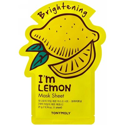 TONYMOLY Veido kaukė I´m Lemon Mask Sheet TM00000586, su citrinų ekstraktu