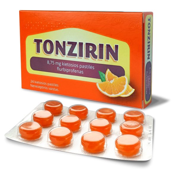 TONZIRIN 8,75 mg kietosios pastilės N24 (lyg. importas)