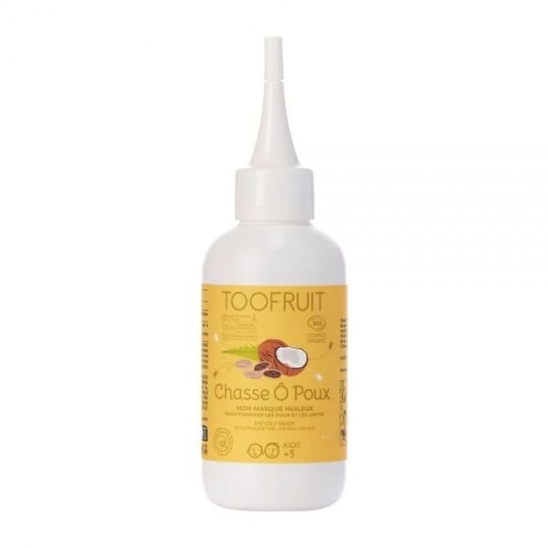 TOOFRUIT aliejinė kaukė plaukams nuo utėlių CHASSE Ô POUX, nuo ., 125 ml, 3 m