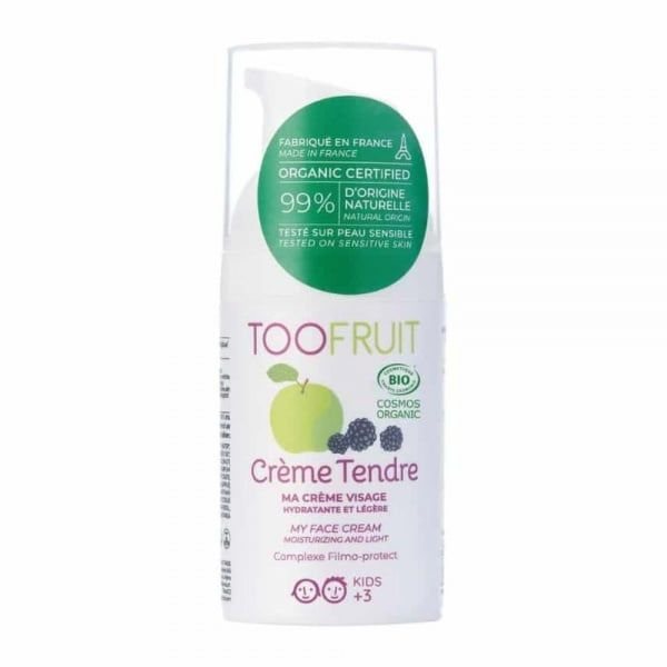 TOOFRUIT drėkinamasis veido kremas vaikams TENDRE, nuo ., 30 ml, 3 m