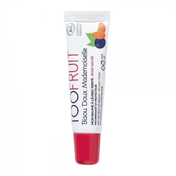 TOOFRUIT lūpų balzamas vaikams BISOU DOUX MADEMOISELLE, su spalva, nuo ., 10 ml, 3 m