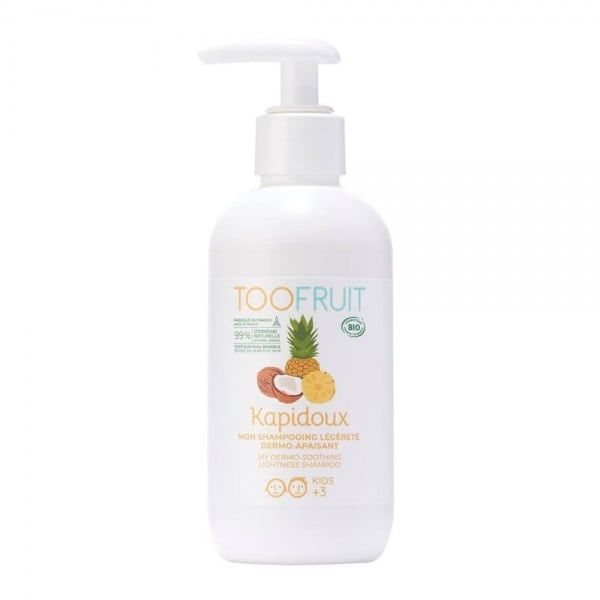 TOOFRUIT šampūnas vaikams KAPIDOUX, ananasų ir kokosų kvapo, nuo ., 200 ml, 3 m