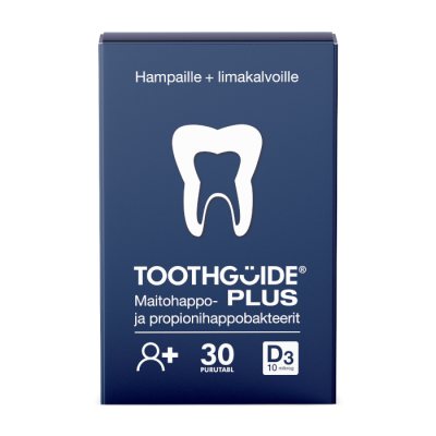 TOOTHGUIDE PLUS gerosios bakterijos burnai ir vitaminas D3 pastilės, N30, 24 g