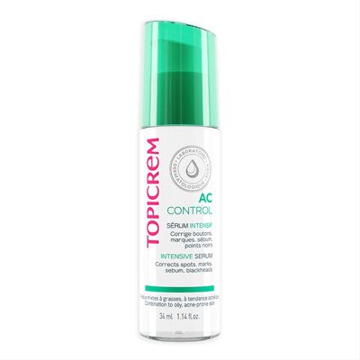 TOPICREM AC CONTROL, naktinis serumas mišriai-riebiai odai, 34 ml