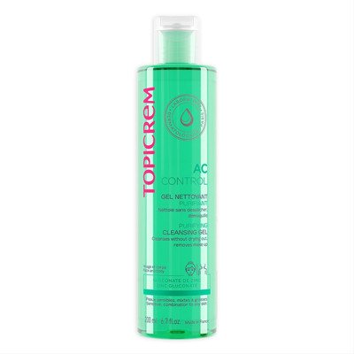 TOPICREM AC CONTROL, švarinamoji želė-prausiklis, 200 ml