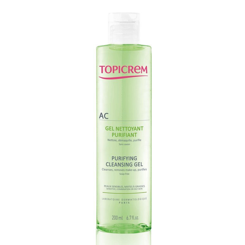 TOPICREM AC švarinamoji želė-prausiklis, 200 ml