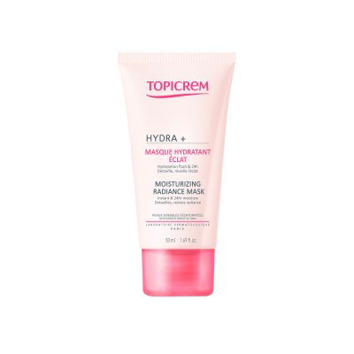 TOPICREM drėkinamoji, skaistinamoji kaukė HYDRA+ RADIANACE MASK, 50 ml