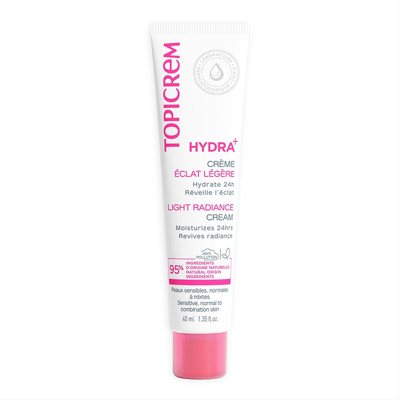 TOPICREM HYDRA+ LIGHT, drėkinamasis, skaistinamasis kremas, 40 ml