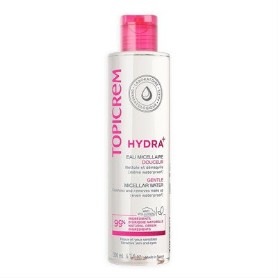 TOPICREM HYDRA+, micelių valomasis vanduo, 200 ml