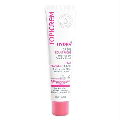TOPICREM HYDRA+ RICH, drėkinamasis, skaistinamasis kremas, 40 ml