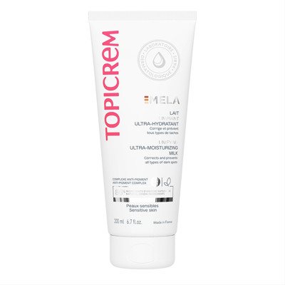 TOPICREM MELA, drėkinamasis, apsauginis kūno losjonas, SPF15, 200 ml
