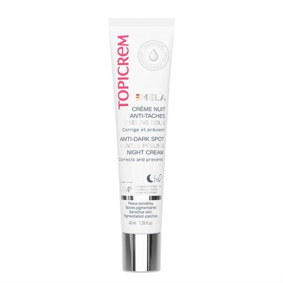 TOPICREM MELA, skaistinamasis, šveičiamasis naktinis kremas, 40 ml