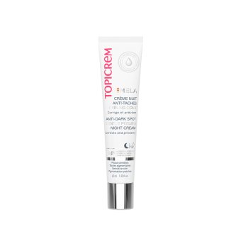 TOPICREM, skaistinamasis, šveičiamasis naktinis kremas, MELA, 40 ml